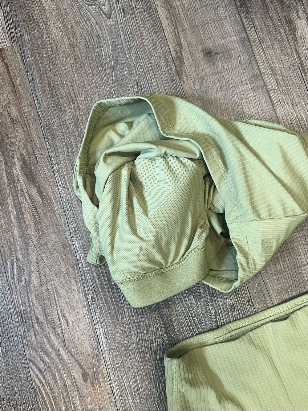 all in motion Light Green Ribbed Racerback Sports Bra & High-Waist Leggings - Picture 5 of 8
